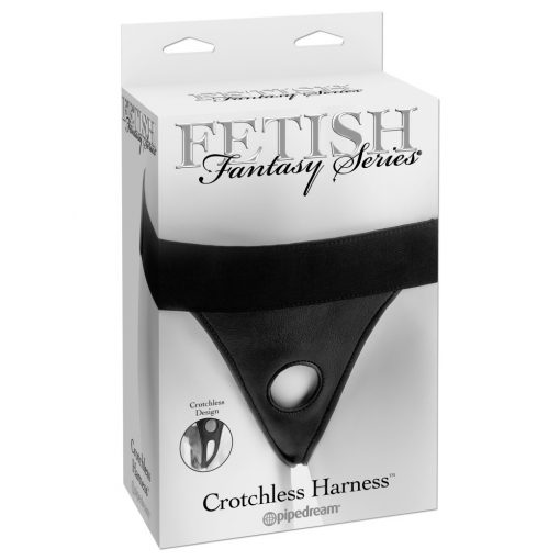  Crotchless Harness Black