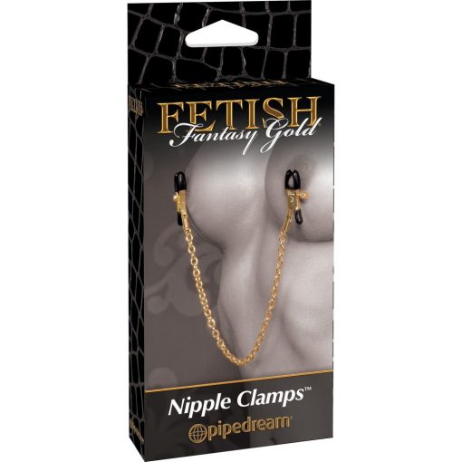 Chain Nipple Clamps Gold/Black