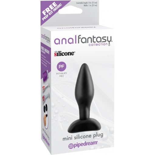 Mini Silicone Plug Black