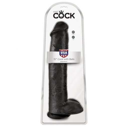  15" Cock with Balls Black