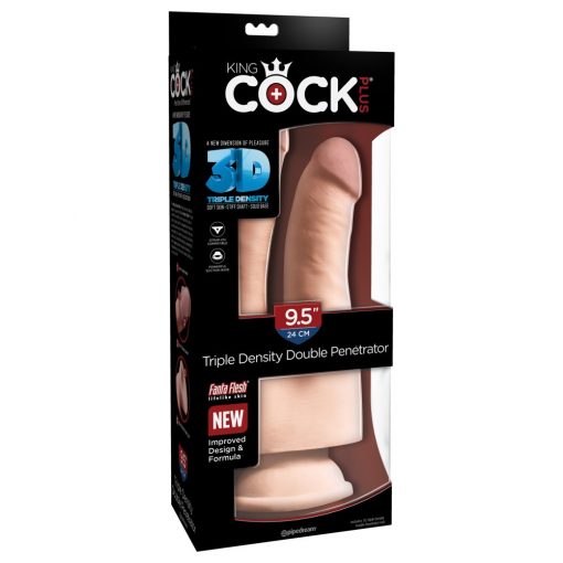  King Cock Plus 9.5" Triple Density Double Penetrator Dildo