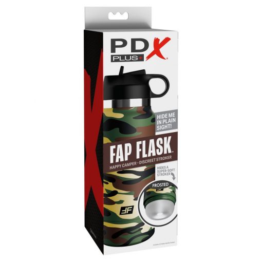  Fap Flask - Happy Camper Discreet Stroker Frosted