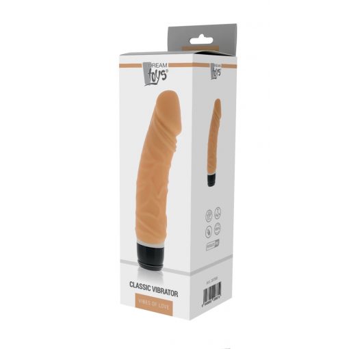  Purrfect Silicone Classic 6.5 inch Flesh Realistic Vibrator