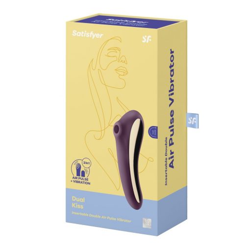  Dual Kiss wine red Nonfigurative Vibrator