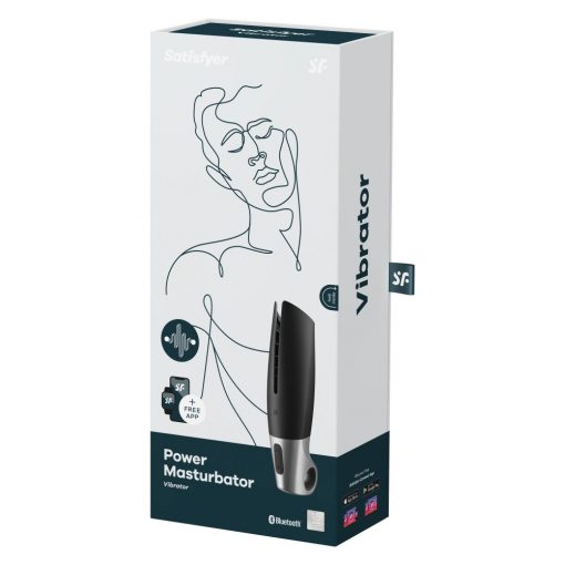  Power Masturbator black silver Male masturbator