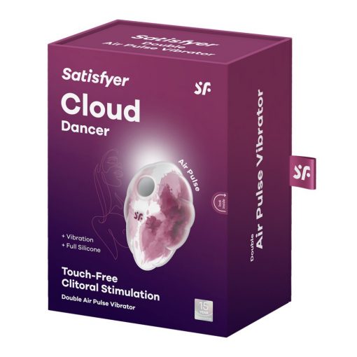  Cloud Dancer red print Clitoral stimulator