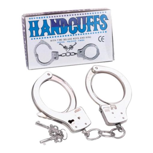  Large Metal Handcuffs With Keys