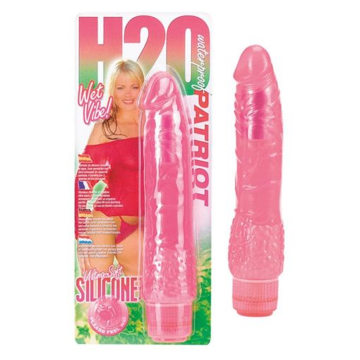  H2O Patriot Waterproof Vibrator Pink Realistic vibrator