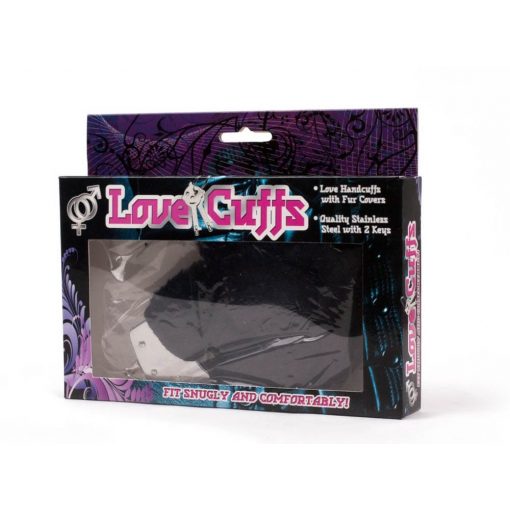  Love Cuffs Black Plush Handcuffs