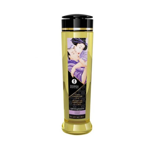  EROTIC MASSAGE OIL 240 ml / 8 oz LAVENDER Massage candle/oil