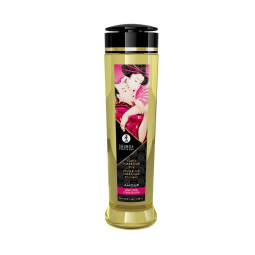  EROTIC MASSAGE OIL 240 ml / 8 oz SWEET LOTUS Massage candle/oil