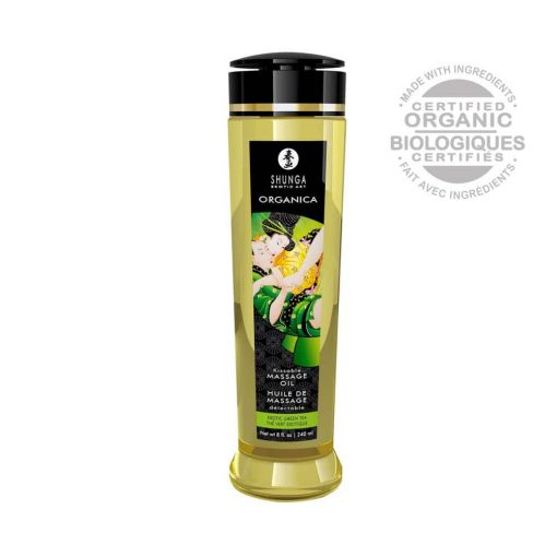  MASSAGE OIL ORGANICA 240 ml / 8 oz GREEN TEA Massage candle/oil