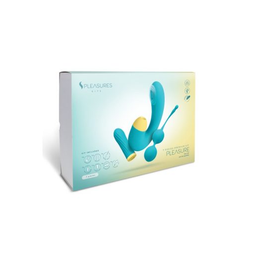  Pleasures Velvet Pleasure Kit - Turquoise Set (accessories)