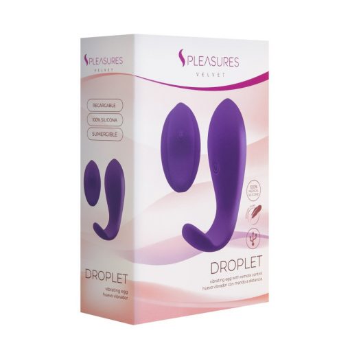  S Pleasures Velvet Droplet Purple Vibrator