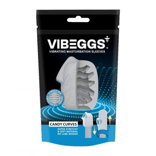 VIBEGGS - Candy Curves - Vibrating Masturbation Sleeve - White