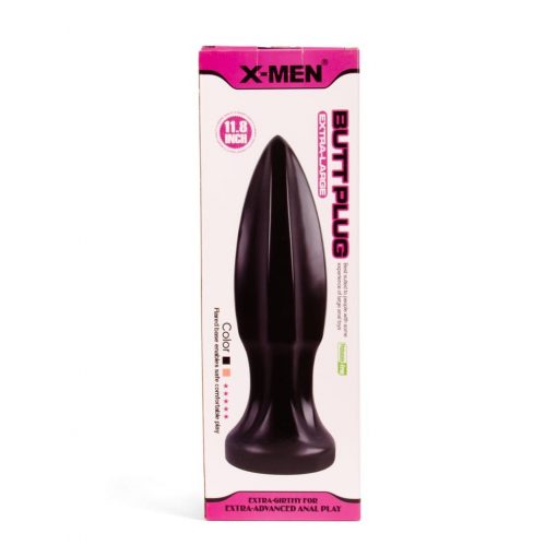  X-MEN 11.8 inch Butt Plug Black Butt plug