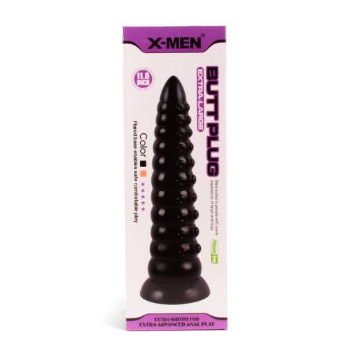  X-MEN 11.6 inch Butt Plug Black Butt plug