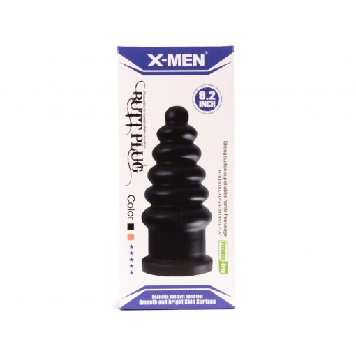  X-MEN 9.2 inch Butt Plug Black Butt plug