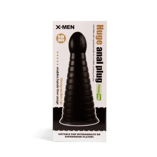  X-MEN 10 inch Huge Anal Plug Black Butt plug