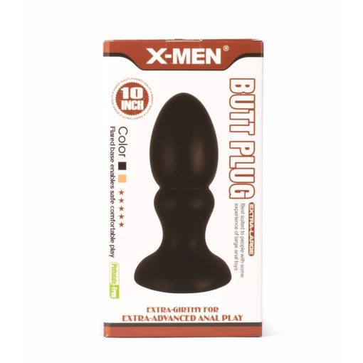  X-MEN 10" Huge Butt Plug Black 1 Butt plug