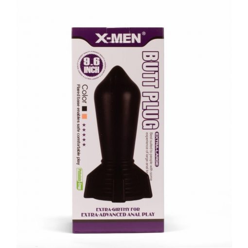  X-MEN 9.6" Huge Butt Plug Black 2 Butt plug