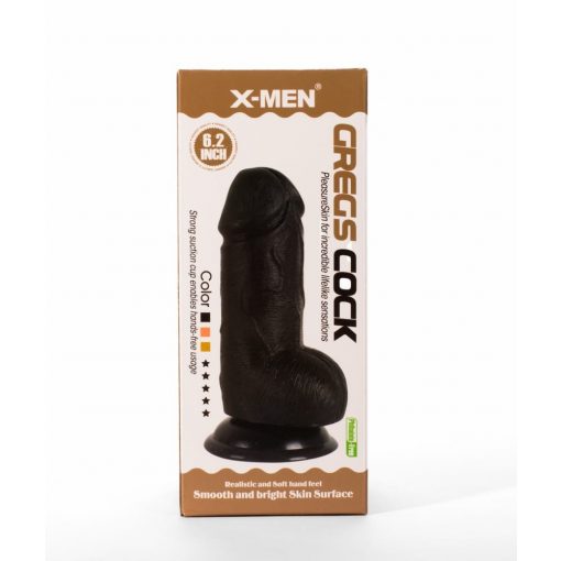  X-MEN Greg's 6.2" Cock Black Butt Plug