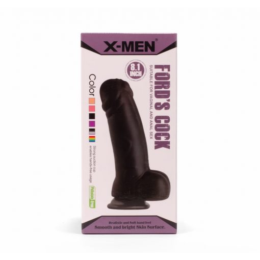  X-MEN Ford's 8.1" Cock Black Dildo