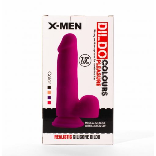  X-MEN 7.5" Dildo Colors Pleasure Black 1 Dildo