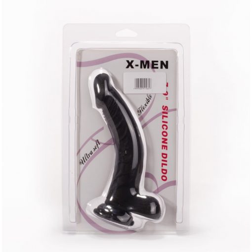  X-MEN 7.9" Silicone Dildo Black Dildo