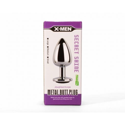  X-MEN Secret Shade Metal Butt Plug Black S