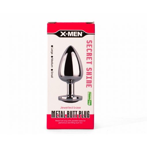  X-MEN Secret Shade Metal Butt Plug Red S