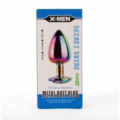  X-MEN Secret Shine Metal Butt Plug Rainbow M