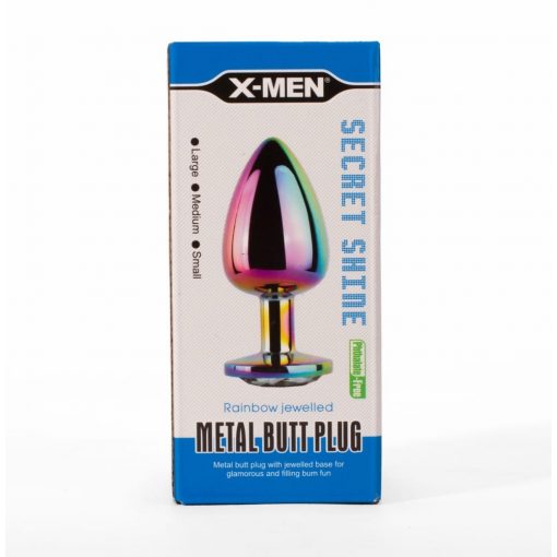  X-MEN Secret Shine Metal Butt Plug Rainbow M