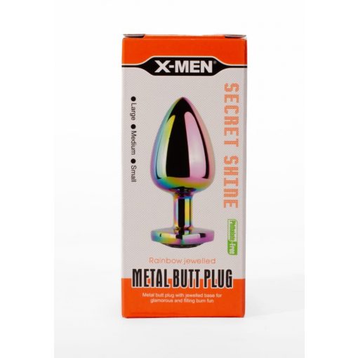  X-MEN Secret Shine Metal Butt Plug Rainbowheart L Butt plug