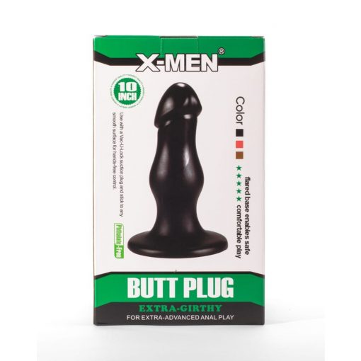  X-Men 8.66" Extra Girthy Butt Plug Black II Butt Plug