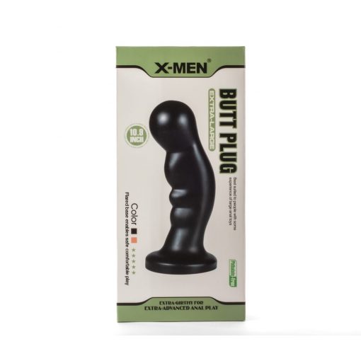  X-Men 10.9" Extra Large Butt Plug Black Butt Plug