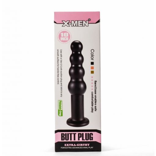  X-Men 10" Extra Girthy Butt Plug Black II Butt plug