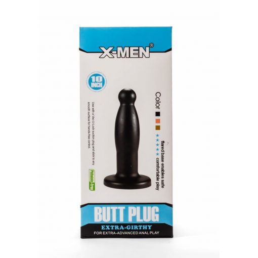  X-Men 9.45" Extra Girthy Butt Plug Black