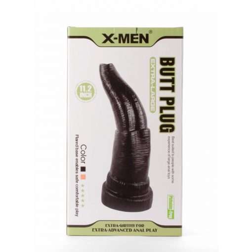  X-Men 11.2" Extra Large Butt Plug Black Butt Plug