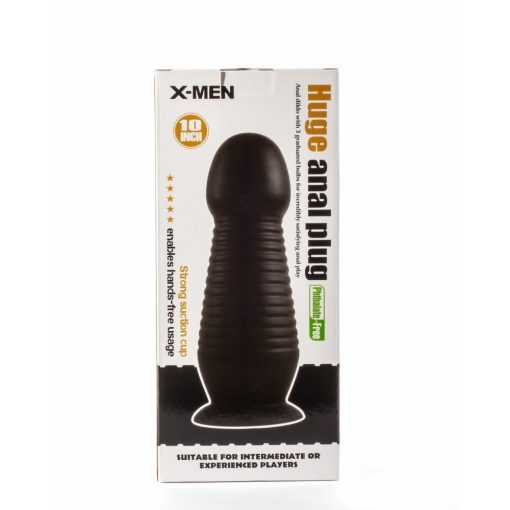  X-Men 10" Huge Anal Plug Black Butt Plug