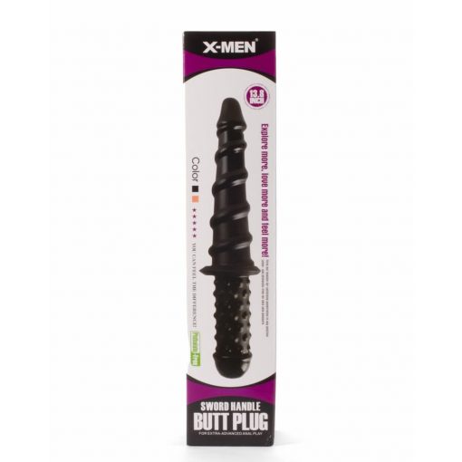 X-Men 13.8" Sword Handle Butt Plug Black I Butt Plug