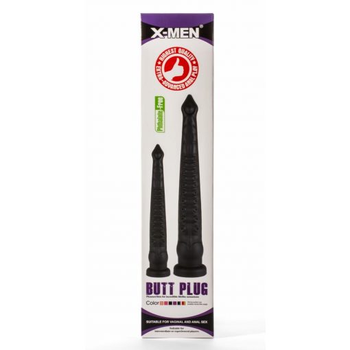  X-Men 12.6" Butt Plug Silicone Black Butt plug