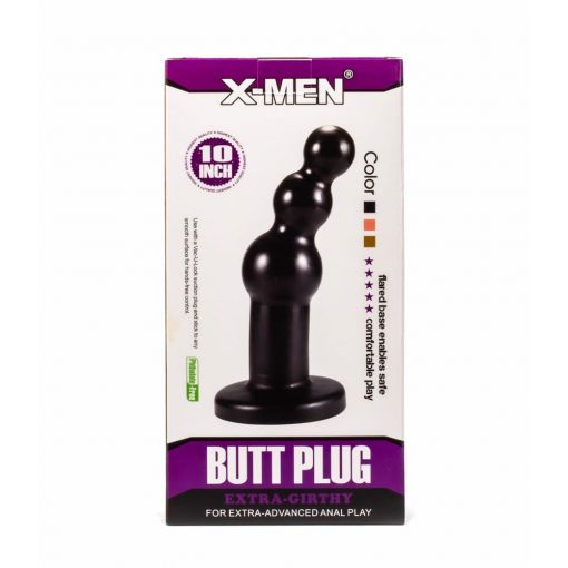  X-MEN 10.63" Extra Girthy Butt Plug Black