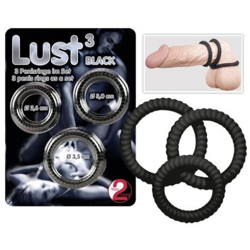  Lust 3 black Penis ring/Cuff