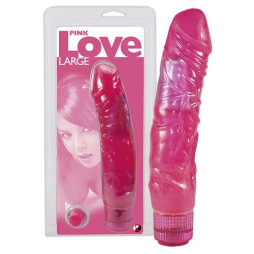  Pink Love Large Realistic Vibrator