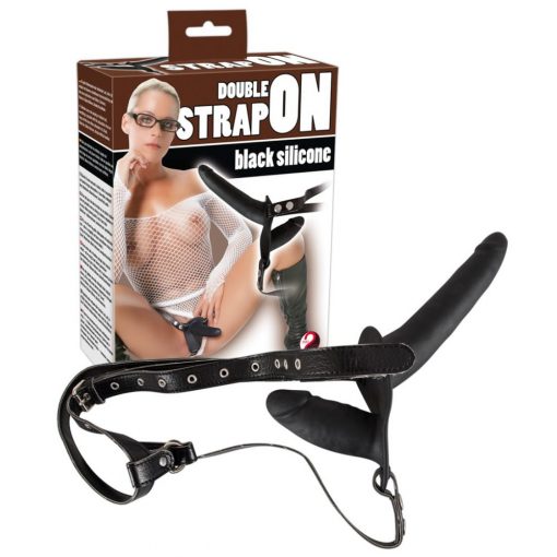 Double Strap-on black Strap-on Device